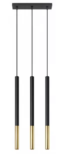 Lampa wisząca MOZAICA 3L SL.0892 czarny/złoty 3xG9 - Lampy sufitowe - miniaturka - grafika 1