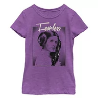 Koszulki dla dziewczynek - Star Wars Koszulka dziewczęca nieustraszona, Fioletowa jagoda, M - miniaturka - grafika 1