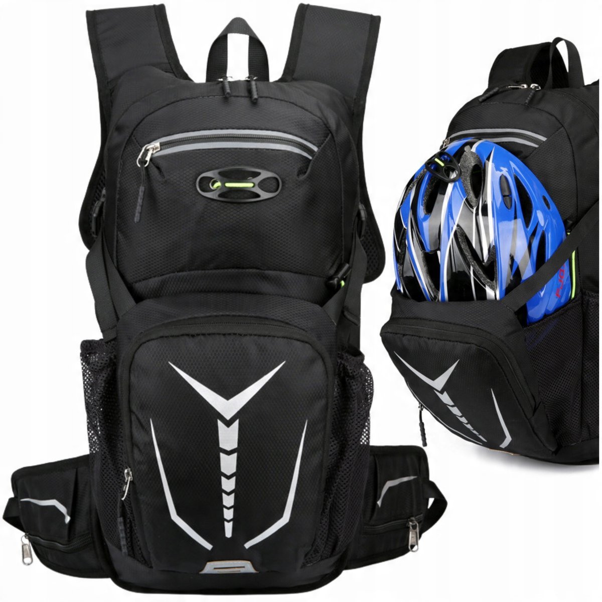 PLECAK ROWEROWY TURYSTYCZNY SPORTOWY LEKKI NA ROWER UNIWERSALNY CZARNY 12L