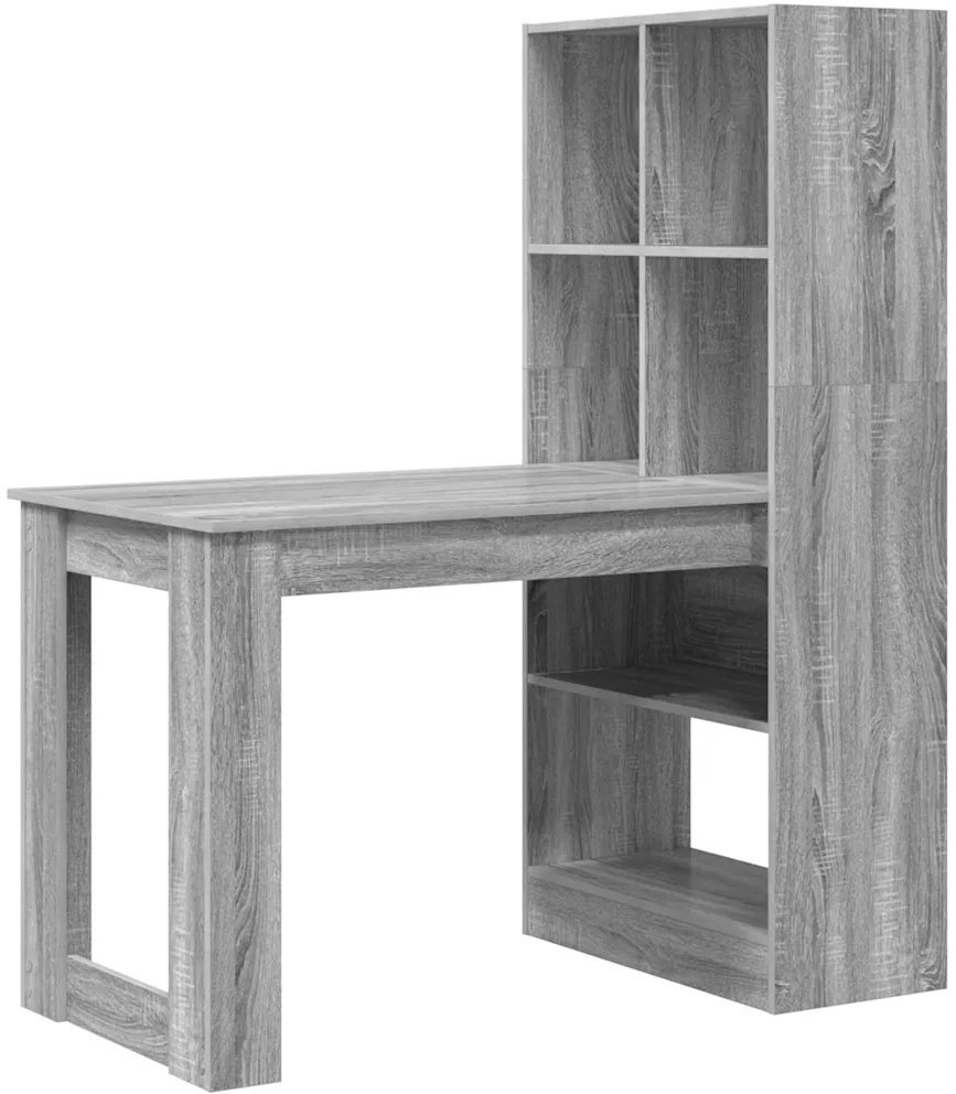 Biurko vidaXL Biurko Szary Sonoma 122 x 67 x 145 cm