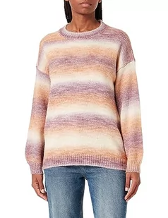 Sidona Damski sweter z dzianiny 10430485, beżowy liliowy wielokolorowy, XS/S, Beżowy, fioletowy, wielokolorowy, XS-S - Swetry damskie - miniaturka - grafika 1