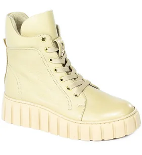 Trzewiki Karino 4452 001F Beż Lico Skóra - KARINO - Botki damskie - miniaturka - grafika 1