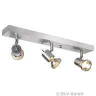 Lampy sufitowe - Asto 3-punktowy spot sufitowy z pierścieniem - miniaturka - grafika 1