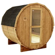 Sauny - Sauna fińska ogrodowa zewnętrzna beczka 6 osobowa 210x180 Forsa - miniaturka - grafika 1