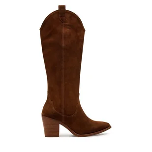 Kowbojki Unisa Mayer Brązowy - Kozaki damskie - miniaturka - grafika 1