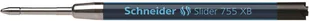 Schneider Wkład Slider 755 do Długopisu, XB, format G2, Czarny 4004675078421 - Wkłady do długopisów - miniaturka - grafika 1