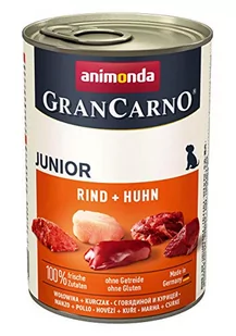 Animonda Grancarno Junior Rind + Huhn 400 G - Hundefutter, 6Er Pack (6 X 400 G) - Mokra karma dla psów - miniaturka - grafika 1