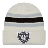 Czapki damskie - New Era CUFF zimowa czapka - VINTAGE Las Vegas Raiders, beżowa - miniaturka - grafika 1