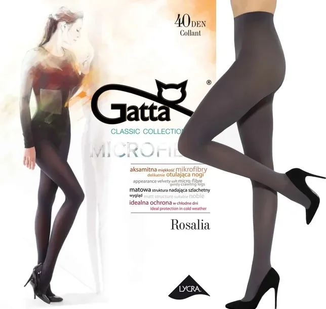 GATTA ROSALIA rajstopy 40 den GRAFIT # 3 M
