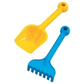 Zabawki do piasku - Marioinex Komplet Zestaw Zabawki Do Piasku Ogródka Łopatka + Grabki Małe - miniaturka - grafika 1