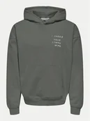 Bluzy męskie - Only & Sons Bluza Aaron 22032544 Szary Oversize - miniaturka - grafika 1