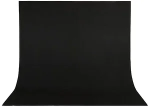Tło fotograficzne bawełniane Powerlux 300 x 365 cm (czarne) -  Raty - Tła fotograficzne - miniaturka - grafika 1