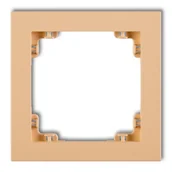 Klawisze i ramki - Karlik Ramka pojedyncza Deco pastel matt - brzoskwiniowy - miniaturka - grafika 1