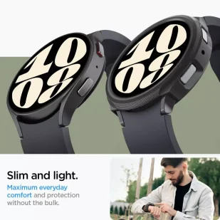 Etui Spigen Liquid Air do Samsung Galaxy Watch 6 (40 mm) matte black - Akcesoria do smartwatchy - miniaturka - grafika 17