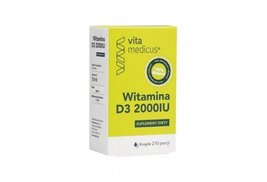 Herbamedicus SP. Z O.O. Naturalna witamina D3 2000IU krople 29,4 ml Vitamedicus 3187421