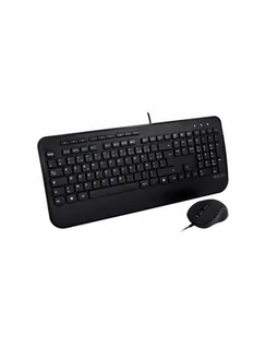 V7 CKU300FR - KEYBOARD AND MOUSE SET - FRENCH - BLACK - ZESTAW KLAWIATURA I MYSZ - CZARNY - Zestawy myszka + klawiatura - miniaturka - grafika 1