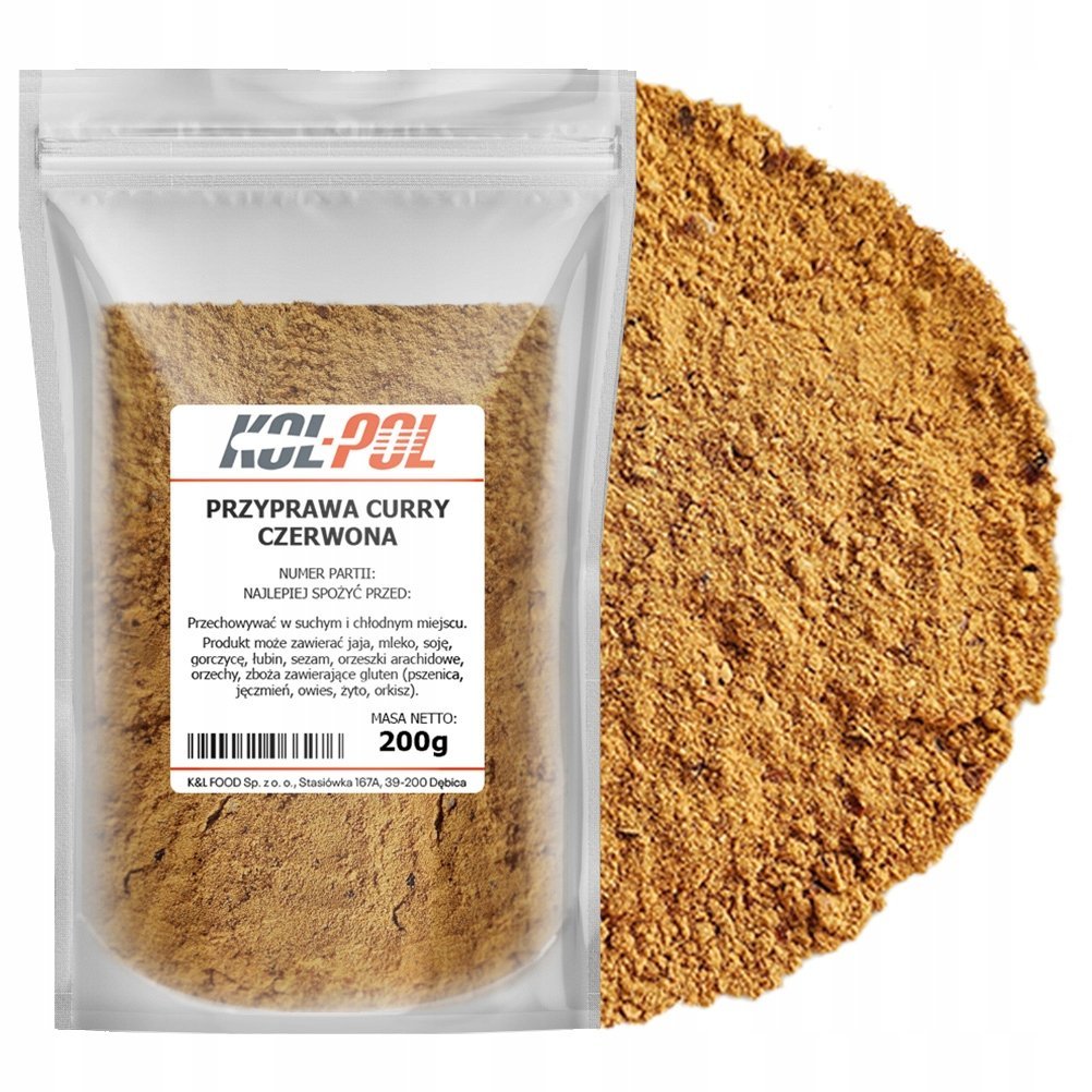 PRZYPRAWA THAI RED CURRY 200g Orientalna Aromatyczna mieszanka ziół Kol-Pol