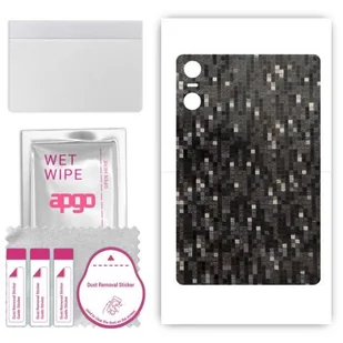 folia naklejka skórka strukturalna na TYŁ do Umidigi A13 Tab - Carbon Pixel Czarny - apgo SKINS - Akcesoria do tabletów i e-booków - miniaturka - grafika 1