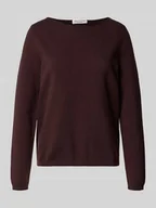 Swetry damskie - Sweter o kroju regular fit z dzianiny z dodatkiem żywej wełny - miniaturka - grafika 1