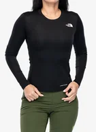 Bluzy sportowe damskie - Bluza damska bez kaptura The North Face Shadow LS - tnf black - miniaturka - grafika 1