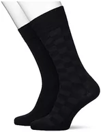 Skarpetki męskie - BOSS Męskie skarpety 2P RS Check CC Regular Socks, czarne, 39-42, czarny, 42 EU - miniaturka - grafika 1