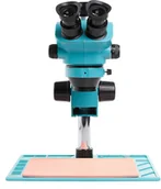 Mikroskopy i lupy - Mikroskop Stereoskopowy Trinokularowy ZOOM 50x RF-7050-P04 LED Baza - miniaturka - grafika 1