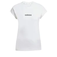 Koszulki i topy damskie - adidas Damska koszulka z bawełny Essentials Linear - miniaturka - grafika 1