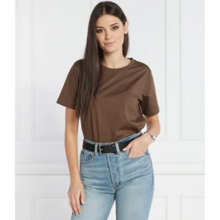 Calvin Klein T-shirt | Regular Fit - Koszulki i topy damskie - miniaturka - grafika 1