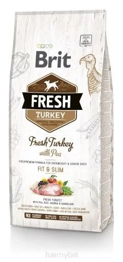Brit Brit Fresh Fit&Slim Overweight&Senior Turkey with Pea 12 kg