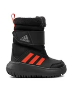 Buty dla dziewczynek - adidas Śniegowce Winterplay I IF1715 Czarny - miniaturka - grafika 1