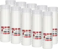 Lampiony i znicze - ZESTAW Wkłady do zniczy parafinowe BISPOL WP7N 144H 10szt. + Zapałki DABSTER_PL 38szt. - miniaturka - grafika 1