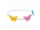Dodatki do strojów karnawałowych - GAM Opaska gumka z motylkami - 1 szt. EKOM - miniaturka - grafika 1