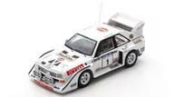 Samochody i pojazdy dla dzieci - Spark Model Audi S1 Quattro No.1 British Ulster Ral 1:43 S7898 - miniaturka - grafika 1