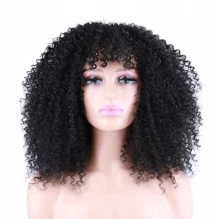 Peruka afro loki czarna kręcone włosy Jak naturaln - Ozdoby do włosów - miniaturka - grafika 1