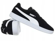 Sneakersy męskie - Buty męskie Puma Smash 3.0 390984-01 sneakersy skórzane męskie czarne - miniaturka - grafika 1