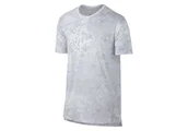 Koszulki męskie - Nike Dry Basketball Swoosh Tee White - miniaturka - grafika 1