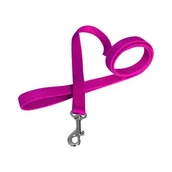 Smycze dla psów - Chaba Smycz Gładka 20 - fuksja - miniaturka - grafika 1