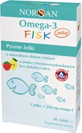 Suplementy naturalne - Suplement diety Norsan Omega 3 FISK 45 szt Cytrynowo-truskawkowy (4260698151248) - miniaturka - grafika 1