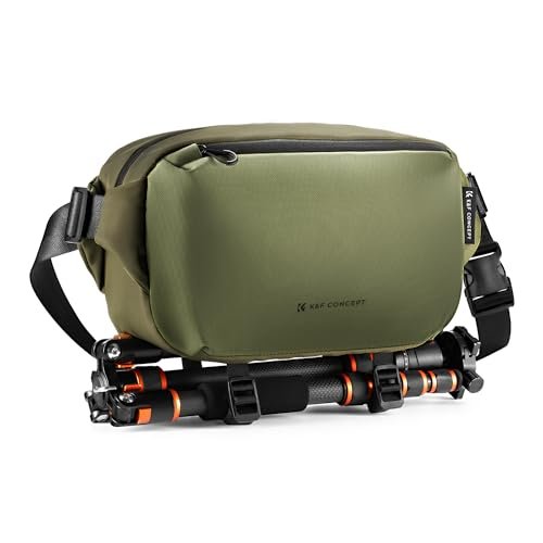 K&F Concept Plecak na aparat Torba na ramię Kwadratowa torba torby fotograficzne Prostokątne etui na aparat fotograficzny Kompatybilny z Canon/Nikon/Sony/DJI Mavic Drone Plecak, Czysta zieleń, Plecaki
