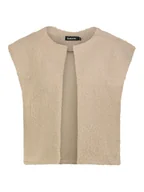 Kamizelki damskie - Sublevel Kamizelka w kolorze beżowym - miniaturka - grafika 1