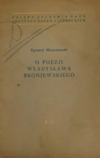 O poezji Władysława Broniewskiego - Poezja - miniaturka - grafika 1