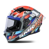 Kaski motocyklowe - Kask Integralny SMK Stellar Solid Czerwony/NiebieskiL - miniaturka - grafika 1