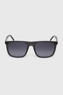 Okulary przeciwsłoneczne - HUGO okulary przeciwsłoneczne męskie kolor czarny - Hugo - grafika 1
