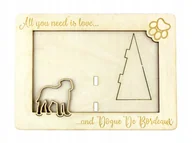 Ramki na zdjęcia - Mastif francuski Bordeaux ramka na zdjęcie z psem - miniaturka - grafika 1