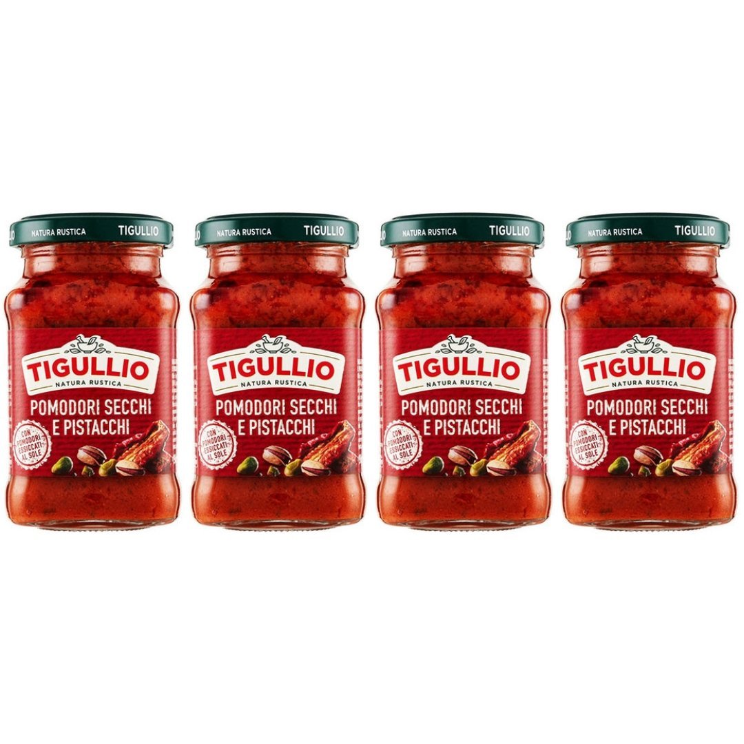 Pesto z Suszonymi Pomidorami i Pistacjami 4x190g - Premium Smak Włoch od Tigullio