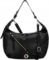 Torebki damskie - TOREBKA Czarny SHOPPER MONNARI NA RAMIĘ Długi Pasek LISTONOSZKA - miniaturka - grafika 1