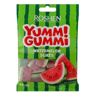 Roshen Żelki YUMMI GUMMI watermelon 70 g - Żelki - miniaturka - grafika 1