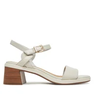 Sandały damskie - Sandały Clarks Jaylan Ray 26181660 Biały - miniaturka - grafika 1
