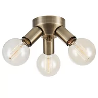 Lampy sufitowe - Lampa sufitowa potrójna Mazzo 108550 Markslojd ściemnialna złota - miniaturka - grafika 1