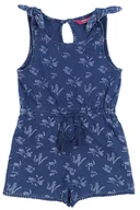 Kombinezony dla dzieci - Niebieski kombinezon w paprocie 6-7 lat 122 cm - miniaturka - grafika 1